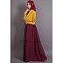 Dual colored pleated abaya Dual colored pleated abaya